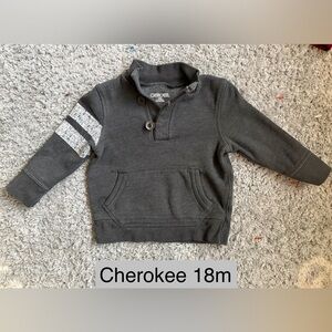 •Cherokee• Toddler Grey Pullover Sweatshirt | 18m